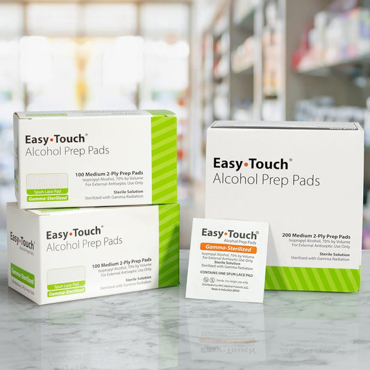 802711 EasyTouch Alcohol Prep Pads, Prep Pads – 100 count