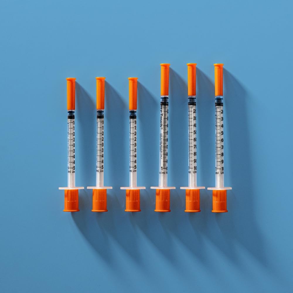 829555 EasyTouch U-100 Insulin Syringes, 29g, .5cc, 1/2″ (12.7mm), Green