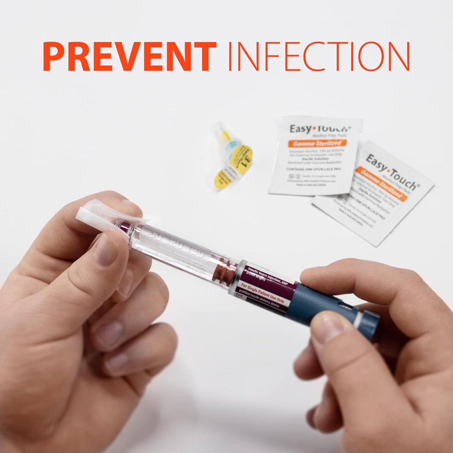 802711 EasyTouch Alcohol Prep Pads, Prep Pads – 100 count