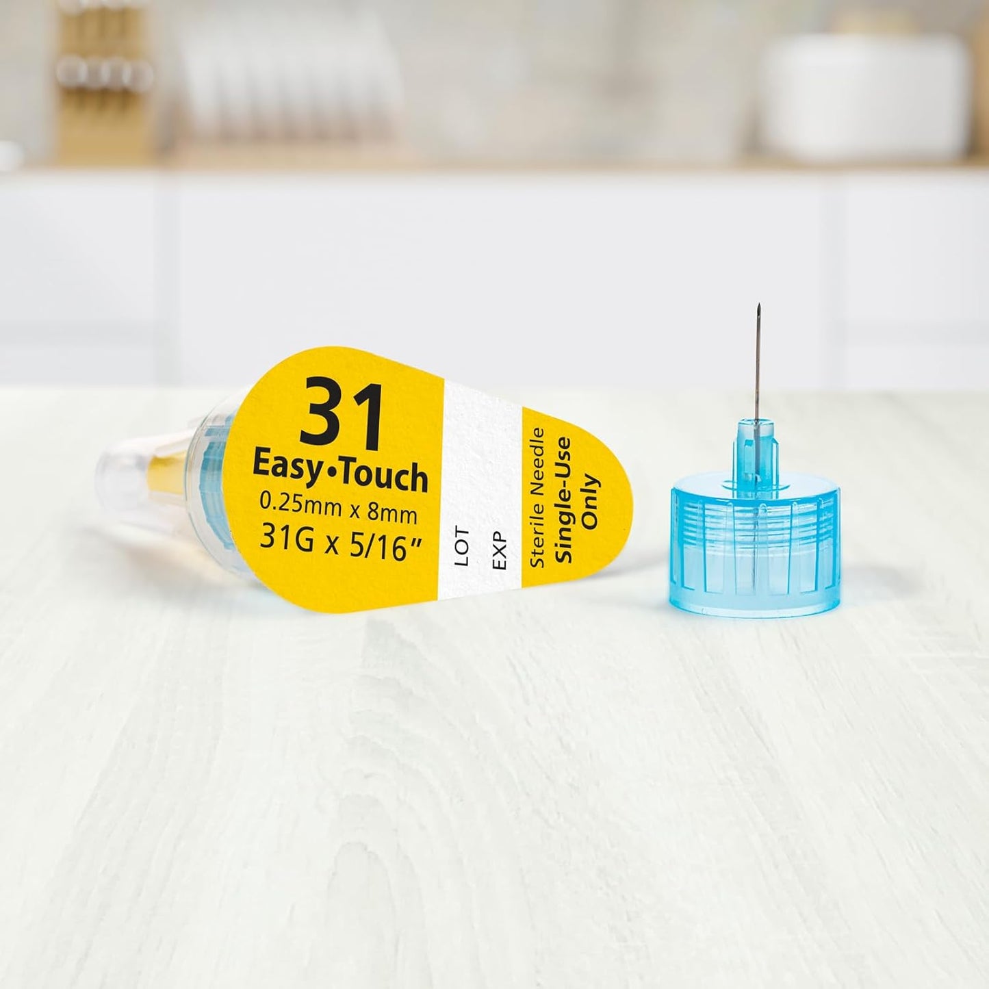 831061 EasyTouch® Pen Needles 100 count, 31g, 5/16″ (8mm), Yellow