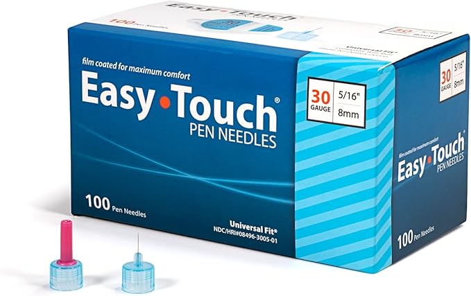 830561 EasyTouch® Pen Needles - 100 count, 30G, 5/16" (8mm)