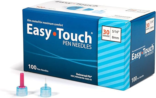 830561 EasyTouch® Pen Needles - 100 count, 30G, 5/16" (8mm)