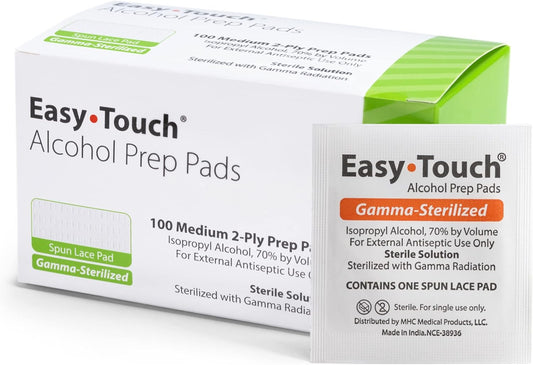 802711 EasyTouch Alcohol Prep Pads, Prep Pads – 100 count