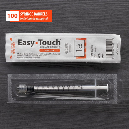 802015 EasyTouch Luer Lock Barrel (INS), 1 mL