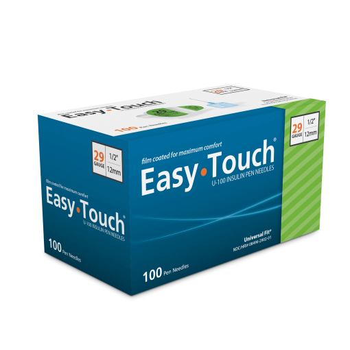 829021 EasyTouch Pen Needles – 50 count, 29g, 1/2″ (12.7mm), Green