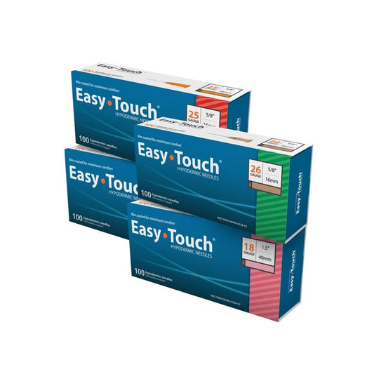802500 EasyTouch Hypodermic Needle, 25G, 16mm, 5/8”